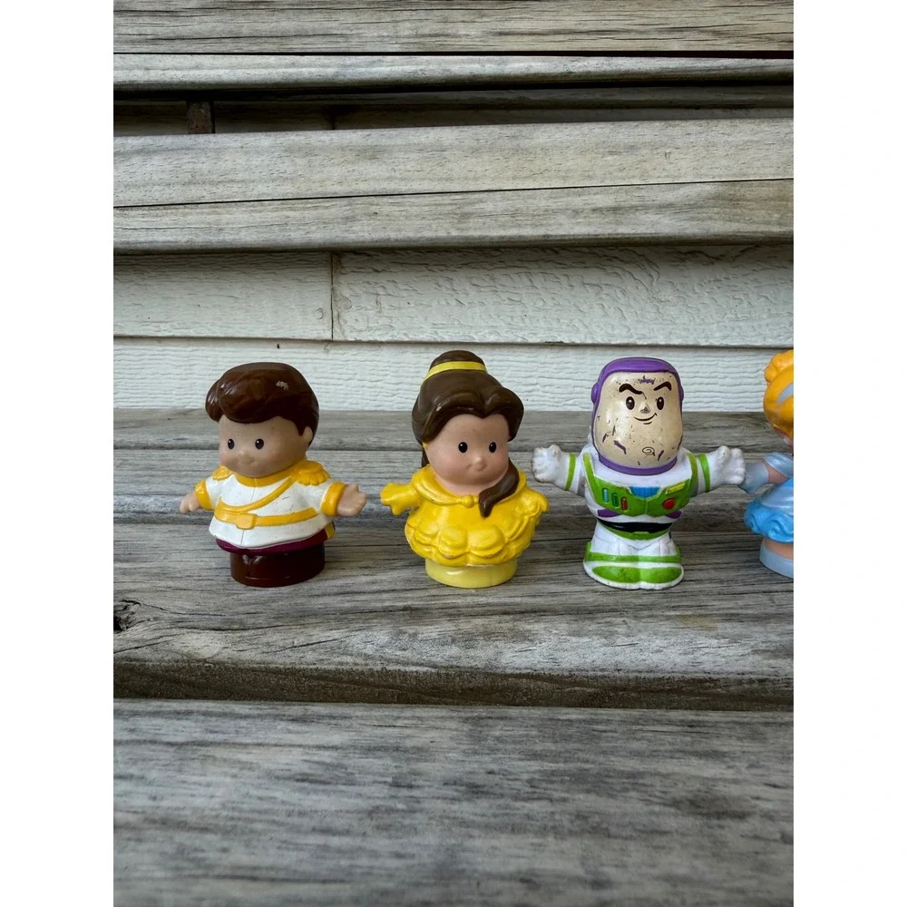 Fisher Price Little People Disney‎ Princess Toy Story Buzz Belle Tiana Lot 5pc